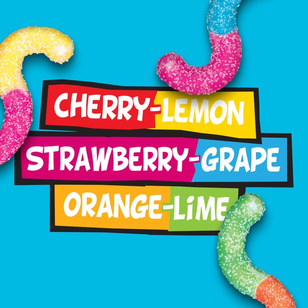 Trolli Trolli Sour Brite Crawlers Candy, Gummy Worms Sour Candy,