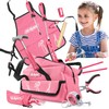 Hi-Spec 18pc Pink Kids Tool Kit Set & Child Size