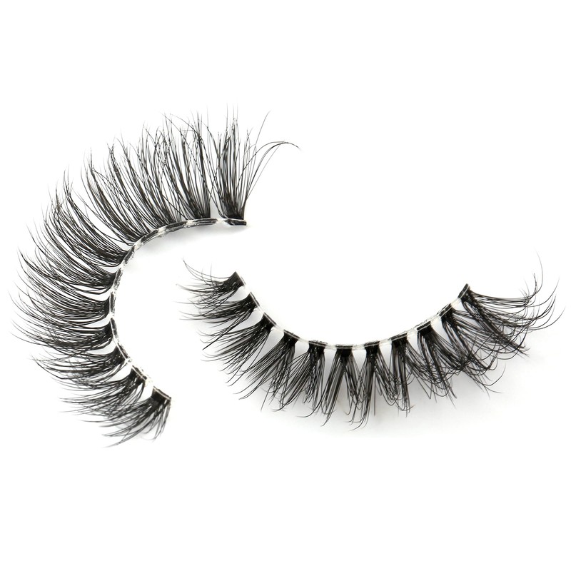 Clear Band False Eyelashes, D Curl, Russian Stripes, False Eyelashes,