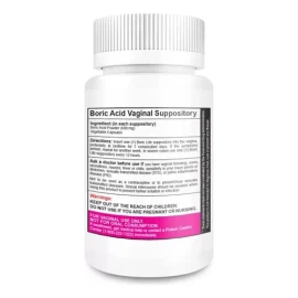 Nutrablast Boric Acid Vaginal Balance 30 Suppositories Sabor Sin Sabor
