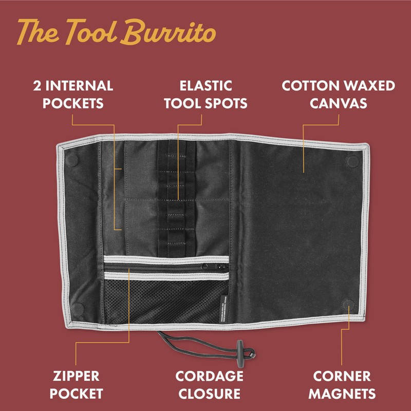 Knafs - Tool Burrito Knife Maintenance Storage Pouch - Portable,