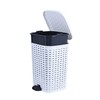 Superio Small Outdoor Trash Can with Lid for Dog Poop
