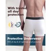 AIRCUTE Washable Absorbency Urinary Incontinence Underwear for Men Boxer Briefs