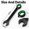 6–10mm Ratchet Combination Wrench – Dual-Purpose Open-End Spanner for Bicycle,