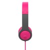 JLab JBuddies Folding Kids Wired Headphones Gen 2, Pink/Grey, Toddler