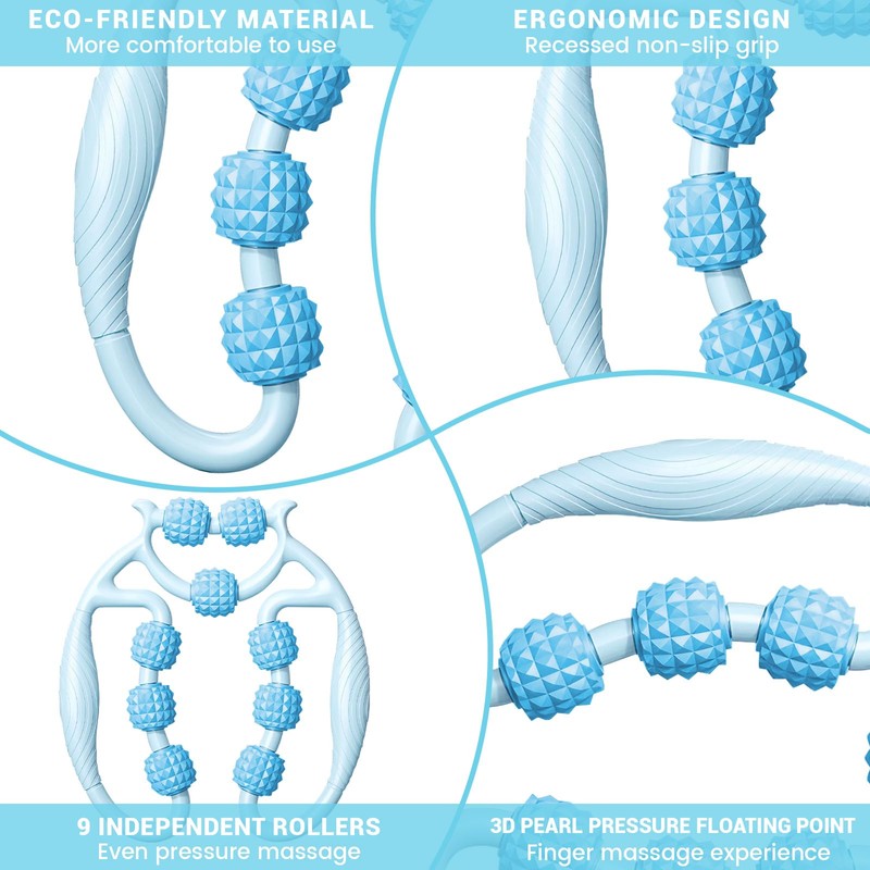HYran Massage Roller, Massage Roller Legs, Massage Roller with Handle