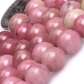 Sweet & Happy Girl's Gemstone Art Beads shgbeads 12-16mm Rhodonite Gemstone Beads for Jewellery Making 38cm Red 6mm 6mm