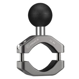 FANAUE Base de manillar con perno en U para raíles de 0,85" a 1,14" de diámetro CC-05 Abrazadera de varilla con bola tamaño B de 1" Para soportes RAM