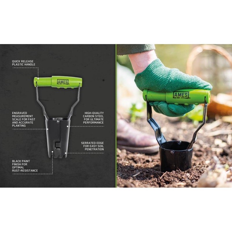 AMES Hand Bulb Planter - Carbon Steel