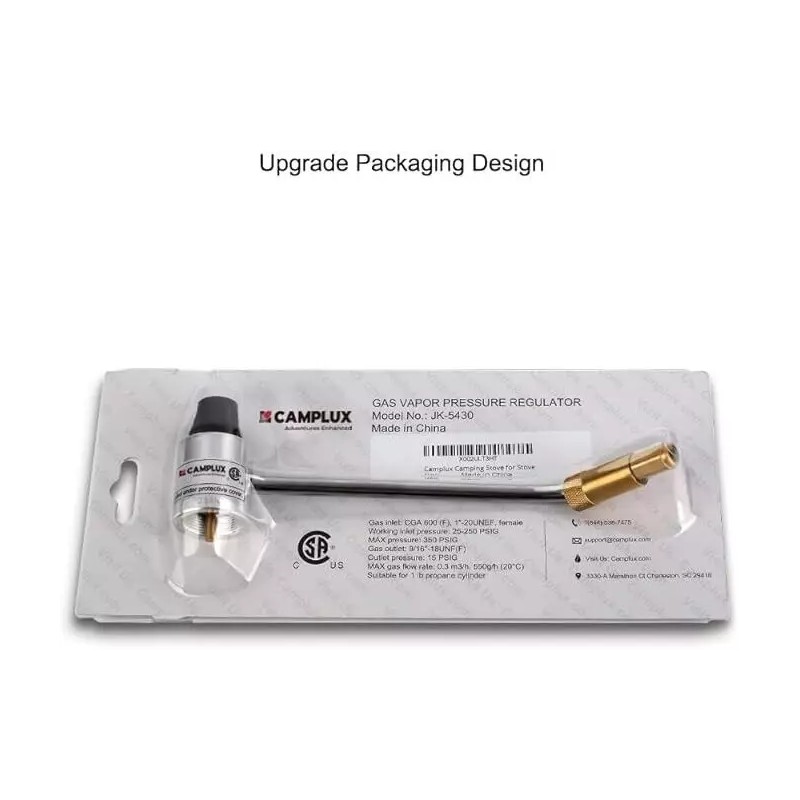 Camplux Propane Stove Regulator Connector Replacement Fits Most Coleman Stoves