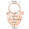 Tecreo Friendship Gifts Keyring with Engraving Best Friend Gifts for
