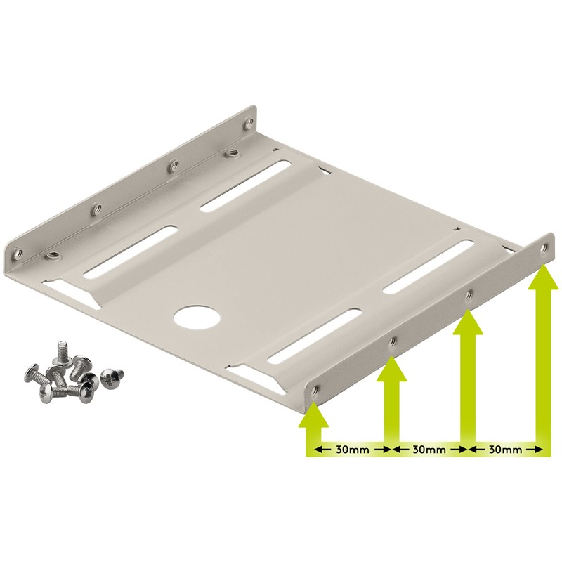 Goobay 94343 2.5" Hard Disk Installation Frame to 3.5", Beige
