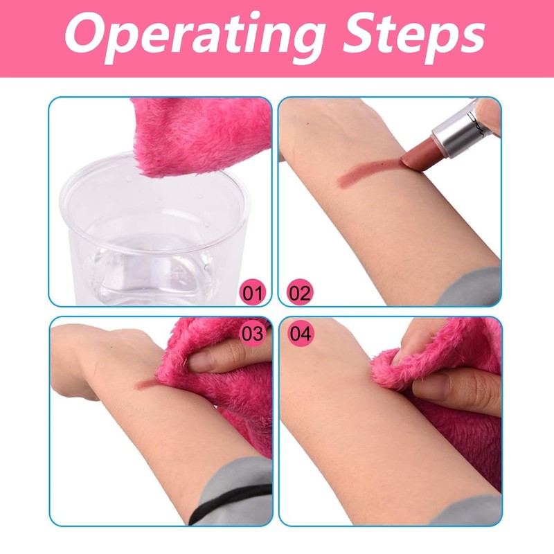 5Pack Reusable Make Up Remover Cloth Flannel Face Cloths Face