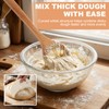 Wooden Danish Dough Whisk Set, 12 inch Dough Mixer with