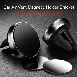 Car Magnetic Phone Holder For Phone - Color: Metal Plate, Size: 1Pc