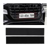 JNNJ Pack of 2 Velcro Number Plate Holders, Frameless, Motorcycle