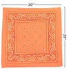 Vibrant Neon Polyester Bandana (20"x20") - 1 Pc - Perfect