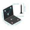 Black Stainless Steel Shelf Bracket,Joint Right Angle Bracket,L Shape Heavy