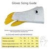 Weldas® STEERSOtuff® premium reverse grain cowhide leather welding gloves, Traditional