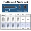 huruirui M5 M6 M8 Nuts and Bolts Washers Assorted Set,