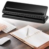 Adjustable 6 Hole Hole Punch, Metal Hole Punch Binder Puncher,