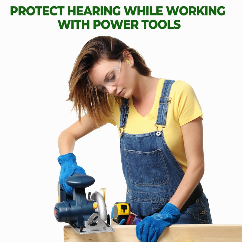 10 Pair Soft Foam Earplugs,34dB Highest NRR, Noise Cancelling，Individually Wrapped,Reusable