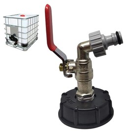IBC Outlet Tap Tote Tank Drain Adapter Garden Hose Water Tank Hose Connection Adapter
