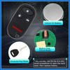 VekAuto 433MHz A269ZUA101 Keyless Entry Remote Ignition Transponder Key Fob
