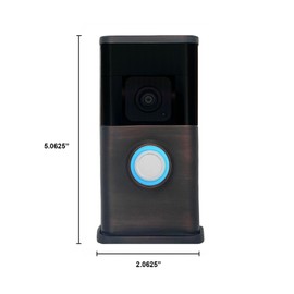 Traditional Video Doorbell Cover (Compatible with Ring 3, 3 Plus, 4, Battery Plus, and Battery Pro) (Oiled Bronze)