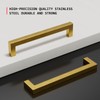homdiy 10 Inch Gold Cabinet Handles 10 Pack Brushed Brass