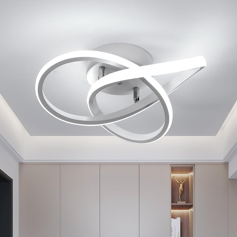 LED Ceiling Light, White, 30 W, 3300 lm, LED Ceiling
