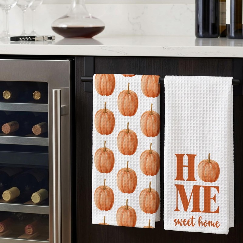 Fall Pumpkin Gifts Kitchen Towel, Fall Home Sweet Hand Towel
