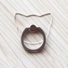 Smartphone Ring, Clear, Thin, Drop Prevention Ring, Bunker Ring, One-Handed