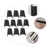 COHEALI 10pcs Concealed Finger Pull Handle Punch Cabinet Door Handle