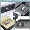 QIANRENON LC Fiber Optic Rectangular Panel Mounting Network Adapter Duplex