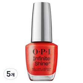 OPI Infinite Shine Gel Like Nail Polish, ISL 202 SHOCK EM ORANGE, 5 pieces, 15ml / 오피아이 인피니트샤인 젤라이크 매니큐어, ISL 202 SHOCK EM ORANGE, 5개, 15ml