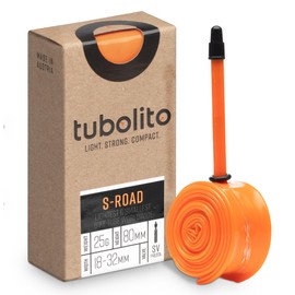 S-Tubo Tube - Road - 700c - 80mm Valve - Orange, orange