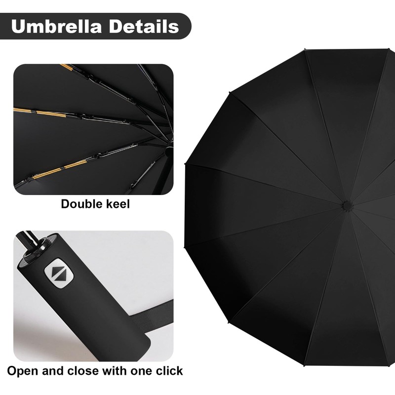 Wydexint Umbrella, Automatic Umbrella, Pocket Umbrella, Automatic Stormproof, Automatic Open