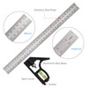 Smgda Combination Square, 12Inch/300mm Stainless Steel Combo Angle Ruler, Metric