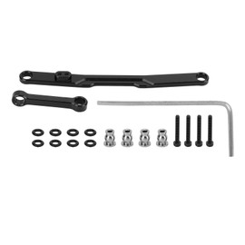 RC Steering Rod Exquisite Craftsmanship Lightweight Rust Proof Easy Installation RC High Tightening Link for SCX24Black