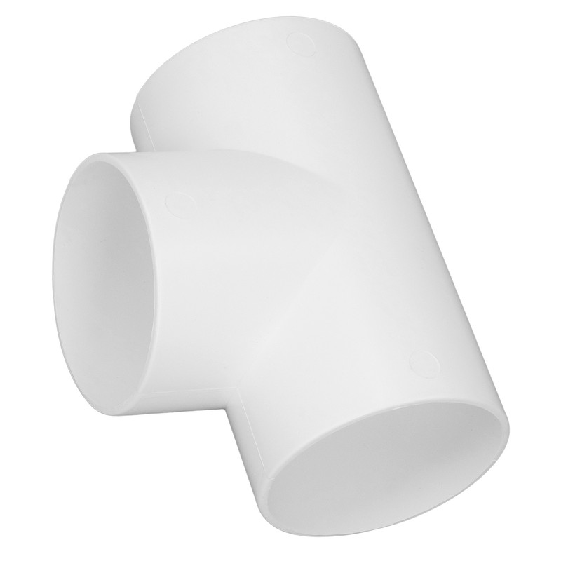 3 Way Duct Connector Corrosion Resistant PVC T Shape Round