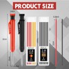 MotiMind 8 pack 2.8mm Mechanical Carpenter Pencils with 48 Refills,