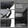 AOUTTUOA Front Driver Bottom Perforated Leather Black Seat Cover Compatible