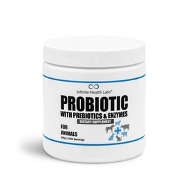 Probiotics for Dogs and Cats - Vet Formulated Pet Prebiotic & Enzyme Powder for Digestive, Gut & Immune Health - 1600 Servings (400 g)