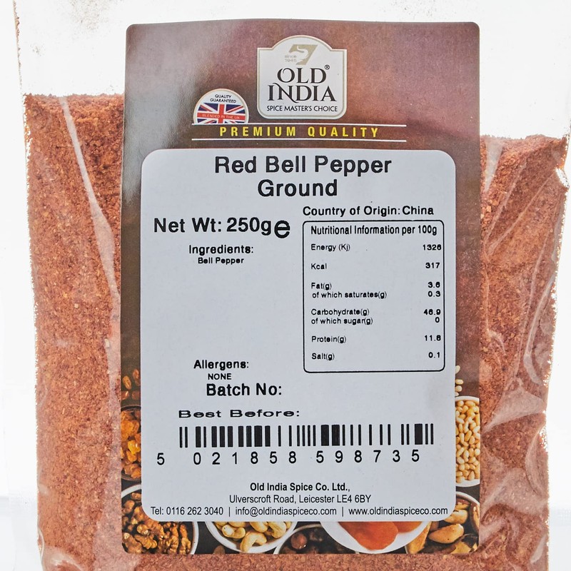 Old India Red Bell Pepper Ground 250g