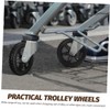 CHILDWEET 4pcs Rolling Cart Wheels Replacement for Shopping Trolleys Heavy