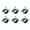 sourcing map 6 Pcs Split Ring Pipe Hanger, 32mm/1.3inch Adjustable