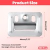100pcs Stainless Steel Z-Clips (1.73"/44mmx1.22"/31mm) - Wall Panel Fixing Piece,