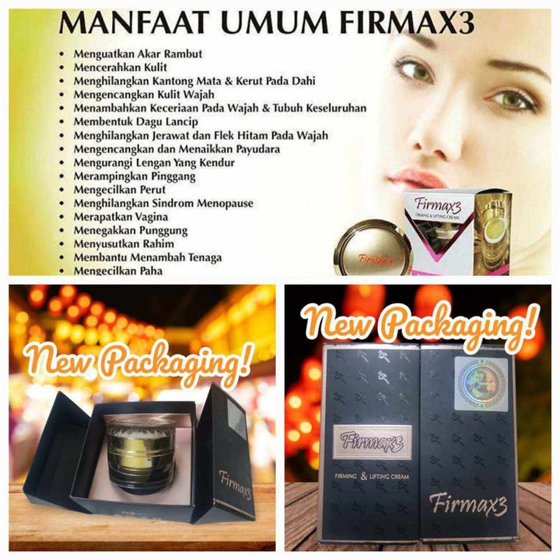 【Ready Stock】100% Ori Firmax3 Firming & Lifting Cream (30 ML)