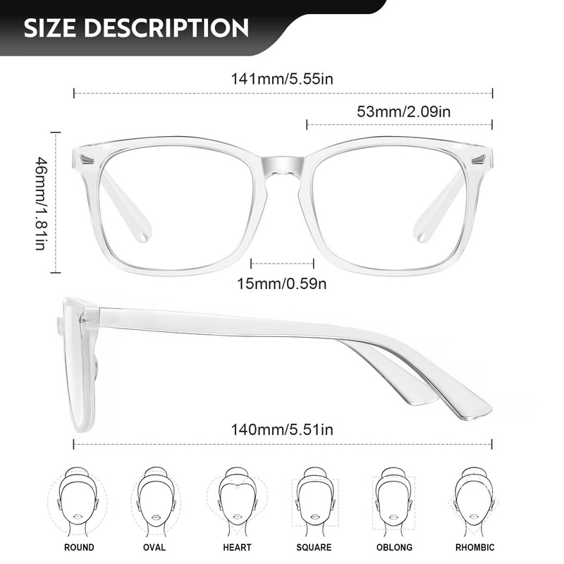 ZEHEXA Reading Glasses for women Blue Light Blocking Glasses Filter